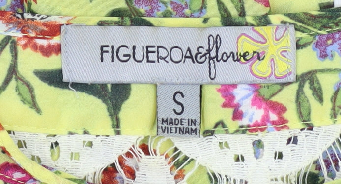 Figueroa & Flower Women's Multicoloured Floral Tunic Blouse S