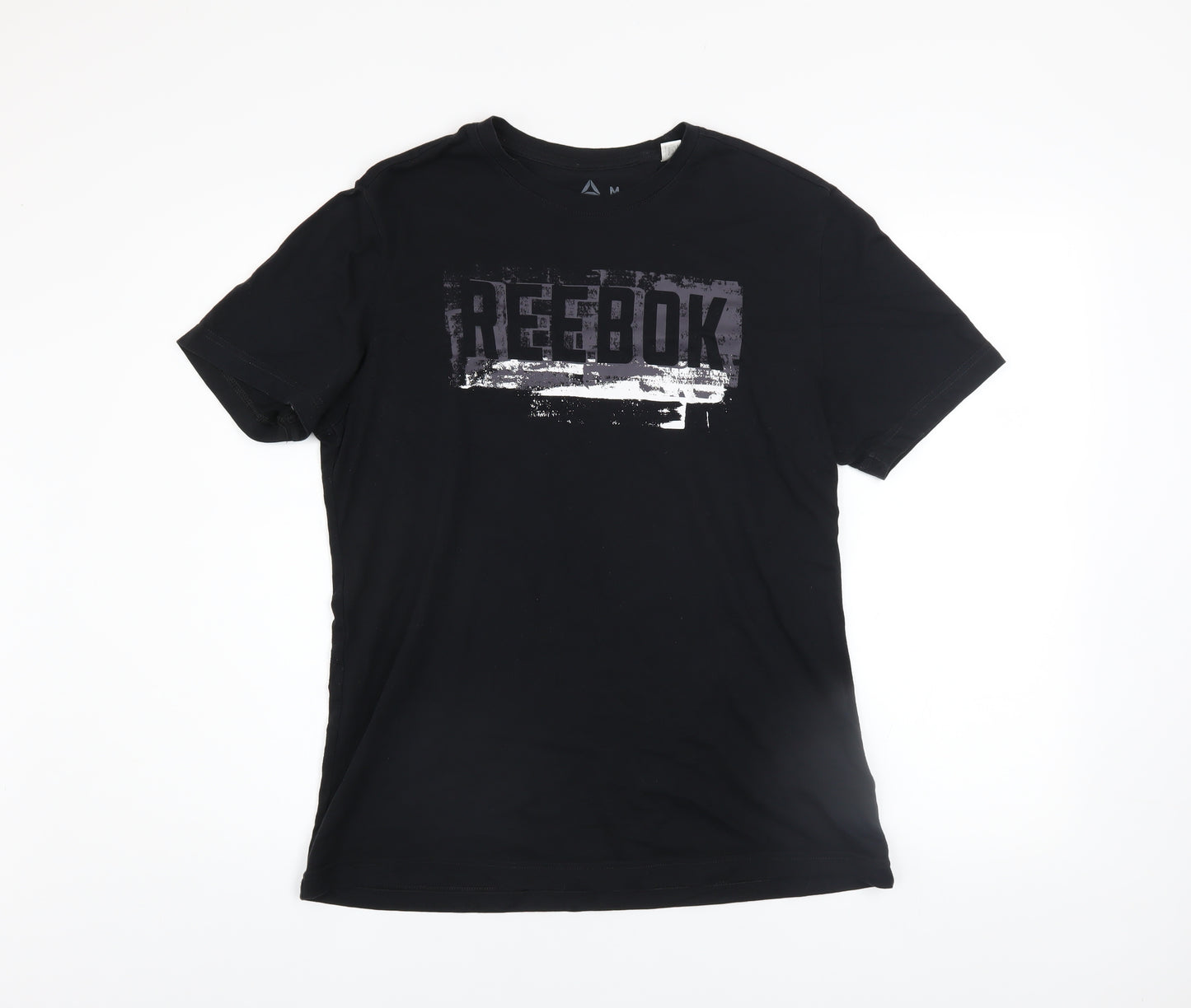 Reebok Men’s Black Graphic Print Sports T-Shirt Size M
