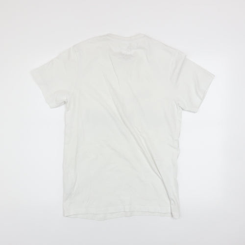 Topman Men’s White Freddie Mercury Band Graphic Cotton T-Shirt Size S