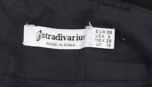 Stradivarius Women’s Black Size 10 Short High Rise Pencil Skirt