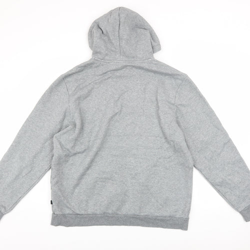 Puma Men's Grey XL Pullover Hoodie Sweatshirt with Logo