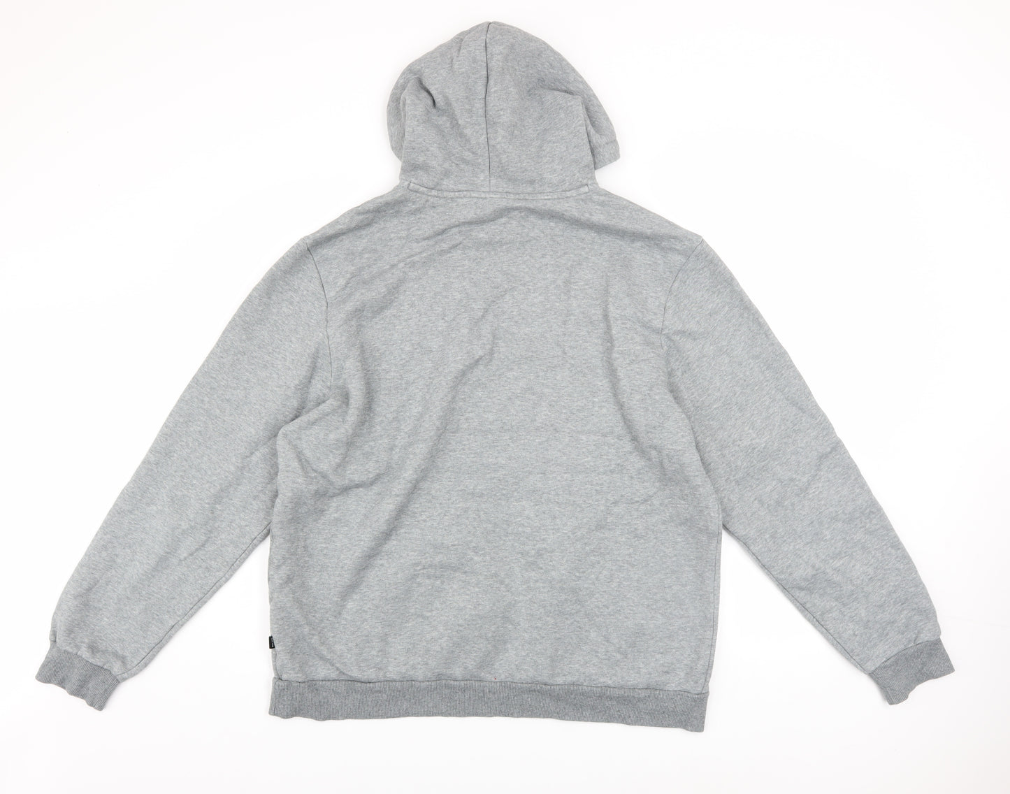 Puma Men's Grey XL Pullover Hoodie Sweatshirt with Logo