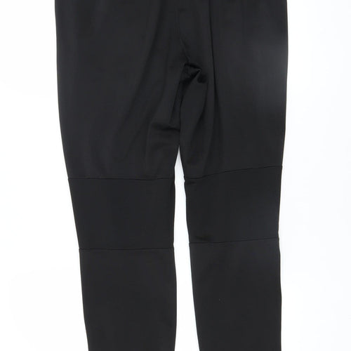 Puma Men's Black L Track Pants Polyester Tapered Leg Sportswear