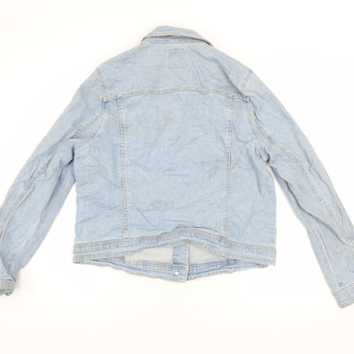 Very Womens Blue Denim Button-Up Casual Jacket Size 16