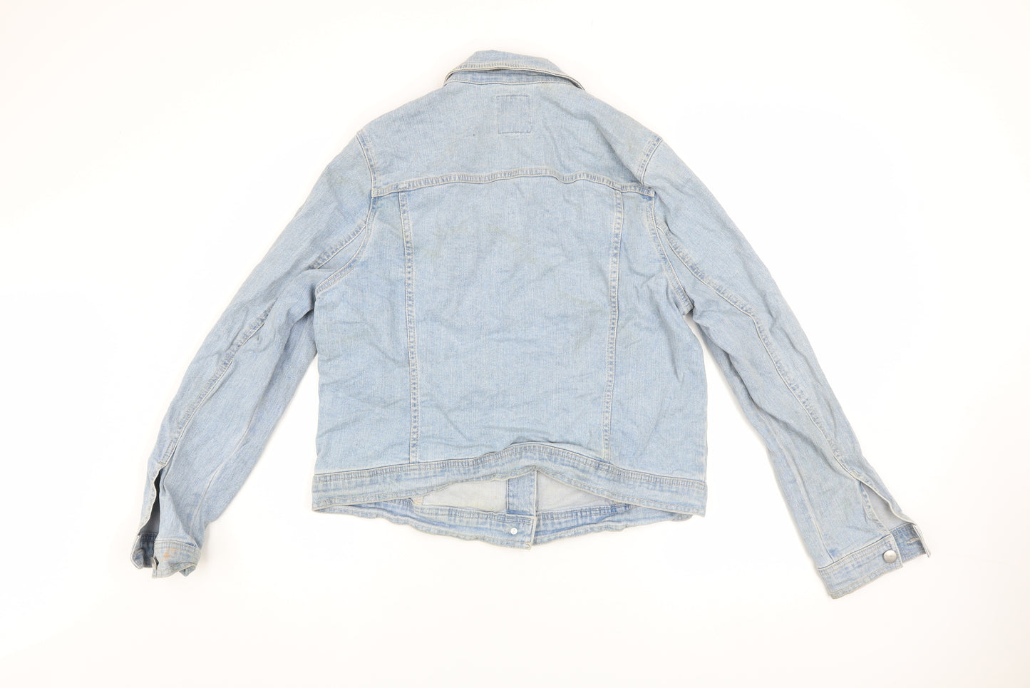 Very Womens Blue Denim Button-Up Casual Jacket Size 16