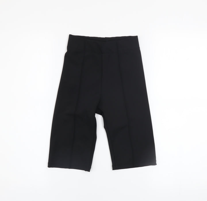 Bershka Women’s Black XS Biker Shorts Stretch Activewear