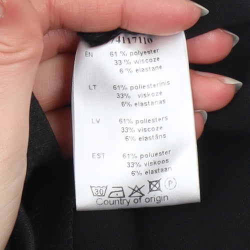 ECHO Women's Black Knee Length Sheath Dress Size 12