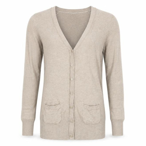 Zara Men Beige Cotton Knit Cardigan S Regular Fit Long Sleeve