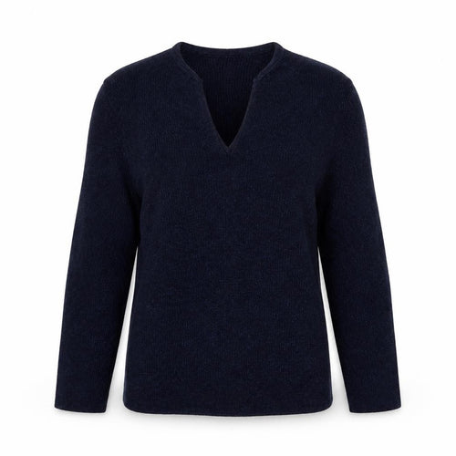 Marks and Spencer Per Una Women's Blue V-Neck Knit Jumper Size 10