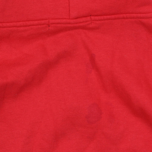 FB Sister Teens Red Full Zip Hoodie XS Fleece Cotton Blend