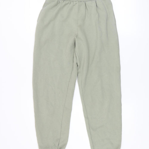 New Look Womens Green Jogger Sweatpants Size 10 Cotton Blend