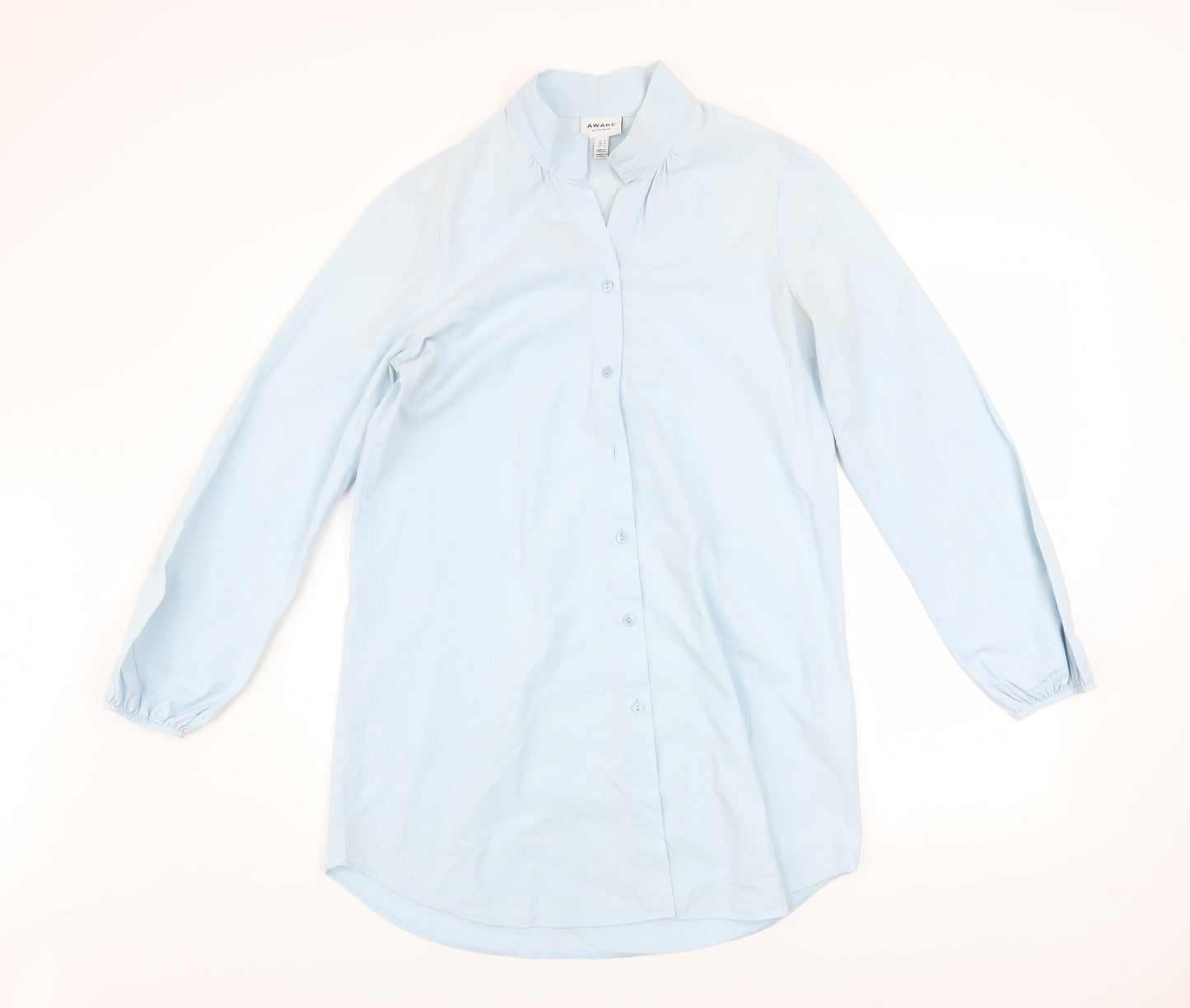 Vero Moda Aware Women's Light Blue Long Sleeve Cotton Button-Up Shirt Size S