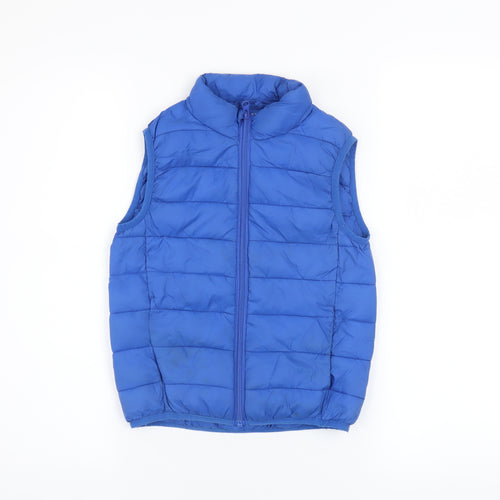 St Bernard Boys Blue Puffer Gilet 5-6 Years Nylon Padded Waistcoat