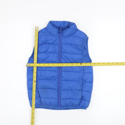 St Bernard Boys Blue Puffer Gilet 5-6 Years Nylon Padded Waistcoat