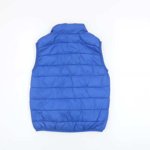 St Bernard Boys Blue Puffer Gilet 5-6 Years Nylon Padded Waistcoat