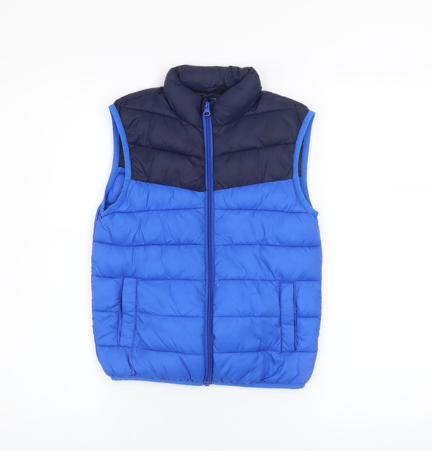 St. Bernard Boys Blue 7-8 Years Puffer Gilet Waistcoat Zip Up