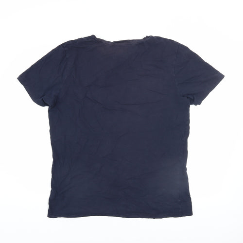 Jack & Jones Men's Blue Slim Fit Logo T-Shirt XL