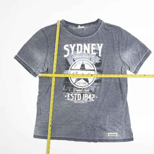 Irish Connexxion Men's Grey Sydney Australia Graphic Cotton T-Shirt XL