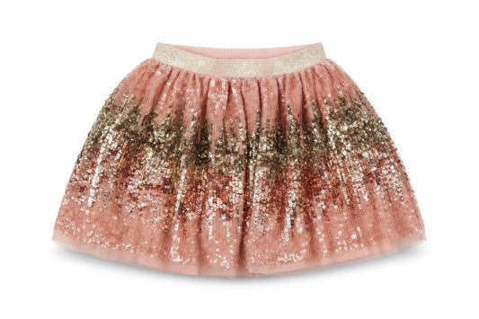 Next Girls Pink Sequin Party Tulle Skirt 4 Years Elastic Waist