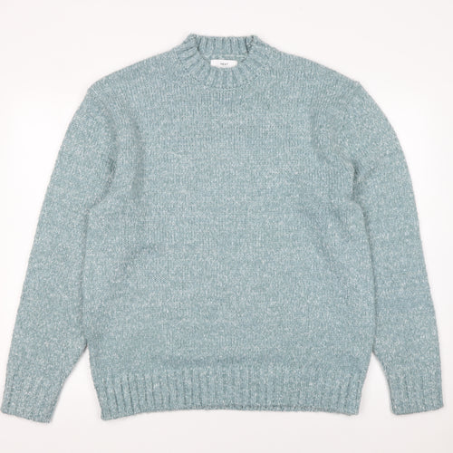 Next Women's Blue Crew Neck Knit Pullover Jumper Size M