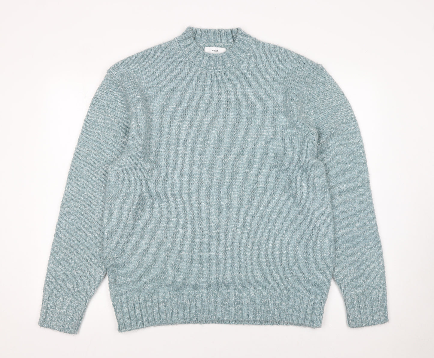 Next Women's Blue Crew Neck Knit Pullover Jumper Size M
