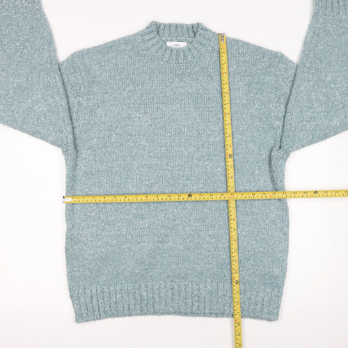 Next Women's Blue Crew Neck Knit Pullover Jumper Size M