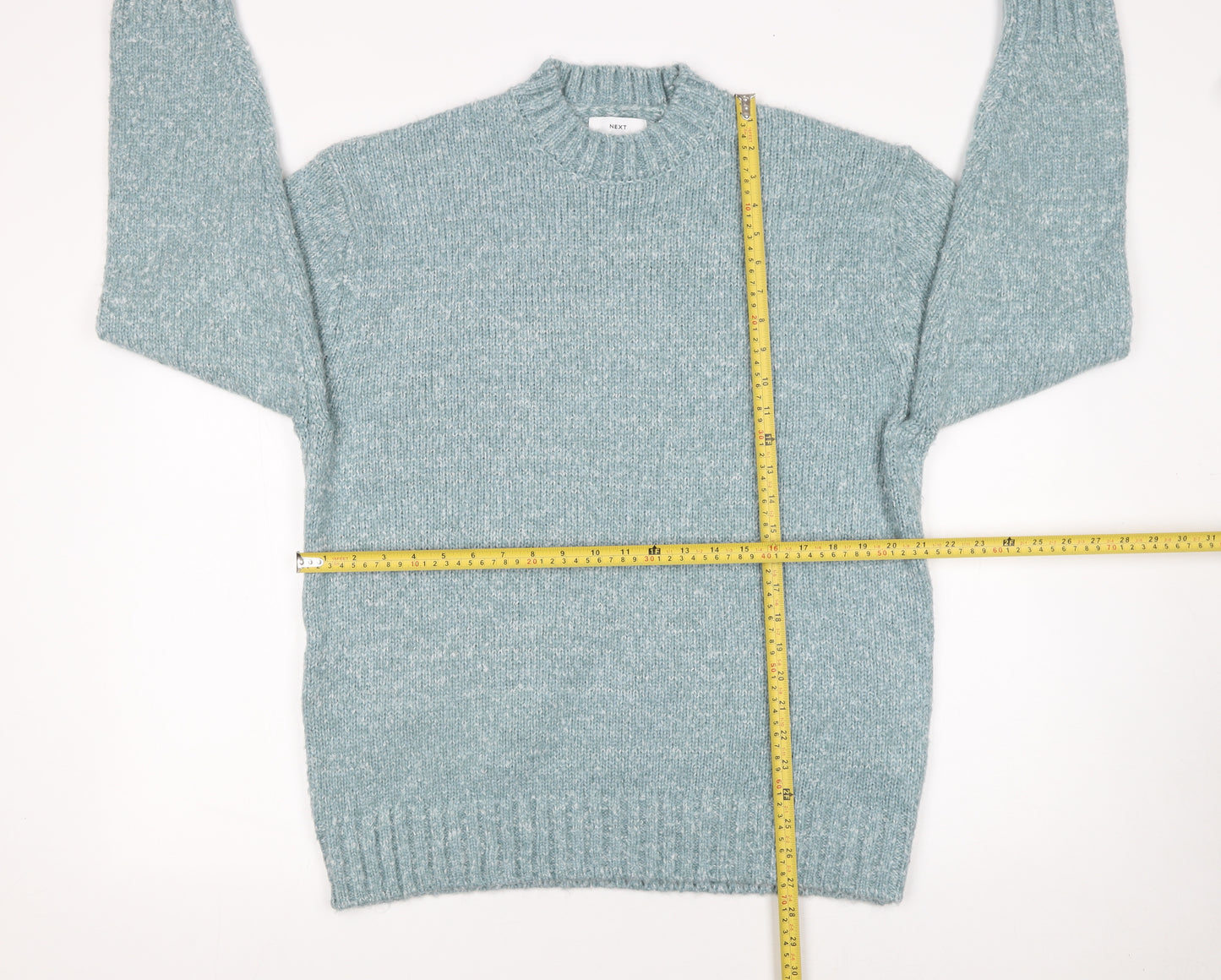 Next Women's Blue Crew Neck Knit Pullover Jumper Size M