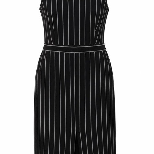 Oliver Bonas Women's Black Striped Pinafore Dress Size 12