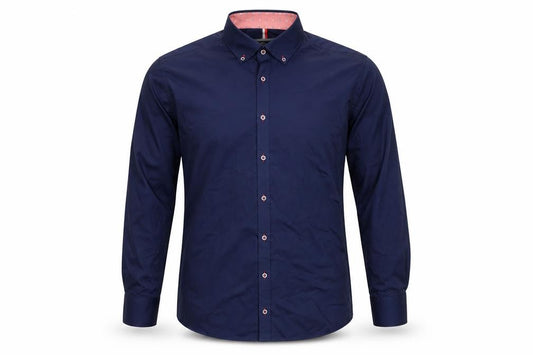 Venti Men's Blue 42 Slim Fit Long Sleeve Button-Down Cotton Dress Shirt