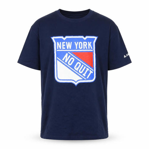 Gildan Men's Blue XL New York No Quit Graphic Sports T-Shirt