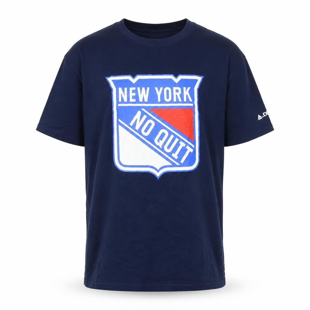 Gildan Men's Blue XL New York No Quit Graphic Sports T-Shirt