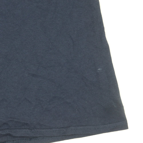 Gildan Men's Blue XL New York No Quit Graphic Sports T-Shirt