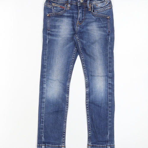 Tommy Hilfiger Girls Blue Skinny Denim Jeans 6 Years Adjustable Waist