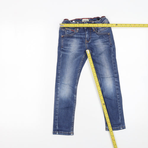 Tommy Hilfiger Girls Blue Skinny Denim Jeans 6 Years Adjustable Waist