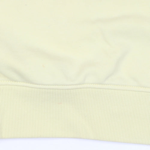Tommy Jeans Men's Yellow Crew Neck Sweatshirt M Regular Fit