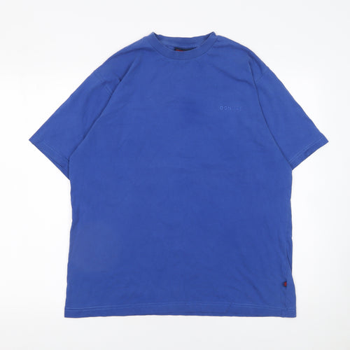 Donnay Men's Blue Cotton Crew Neck Short Sleeve T-Shirt Size S