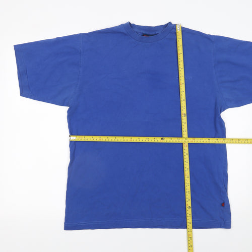 Donnay Men's Blue Cotton Crew Neck Short Sleeve T-Shirt Size S