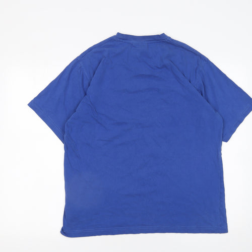 Donnay Men's Blue Cotton Crew Neck Short Sleeve T-Shirt Size S