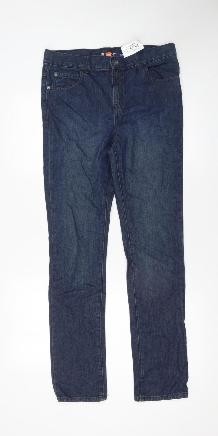 The Children's Place Boys Blue Skinny Jeans Size 16 Years 100% Cotton Denim