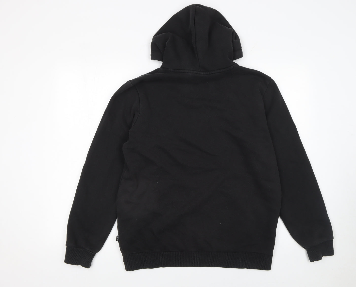 Puma Men's Black Pullover Hoodie Size M Regular Fit Fleece Sweatshirt