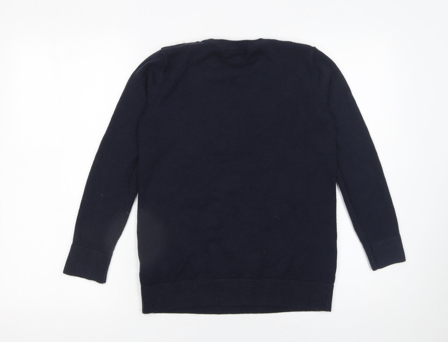 Marks and Spencer Womens Blue Small Llama Christmas Jumper