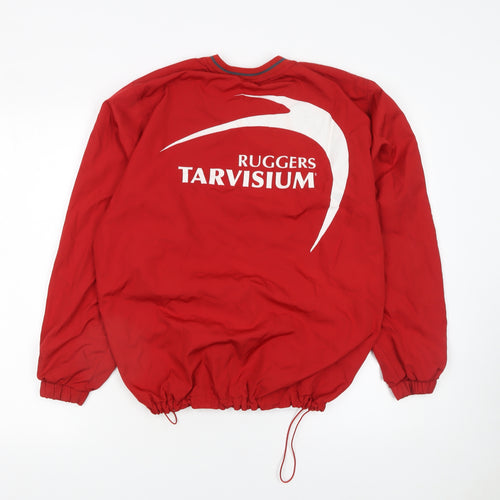 Krasiko Sport Mens Red Pullover Rugby Sweatshirt Size S