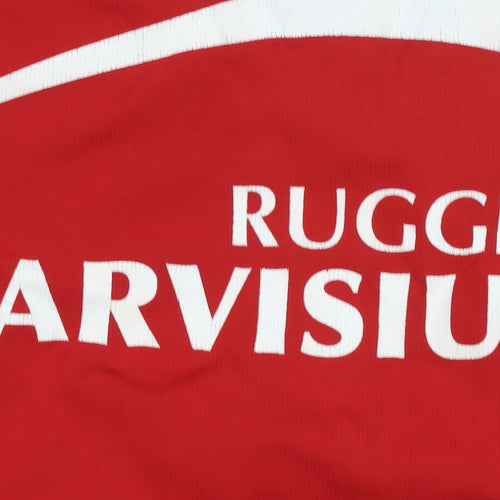 Krasiko Sport Mens Red Pullover Rugby Sweatshirt Size S