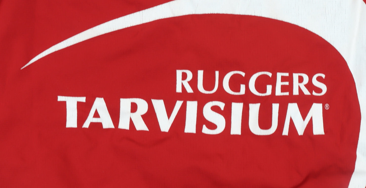 Krasiko Sport Mens Red Pullover Rugby Sweatshirt Size S
