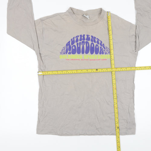 Columbia Sportswear Men's Beige Long Sleeve Outdoor T-Shirt L