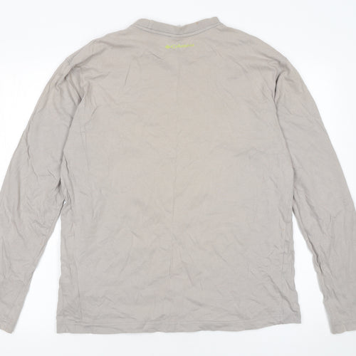 Columbia Sportswear Men's Beige Long Sleeve Outdoor T-Shirt L