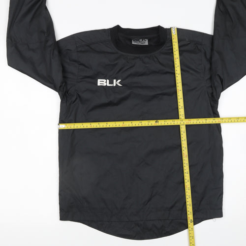 BLK Boys Black 12 Years Pullover Sports Sweatshirt Crew Neck