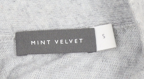 Mint Velvet Women's Grey Mock Neck Long Sleeve Jumper Size S
