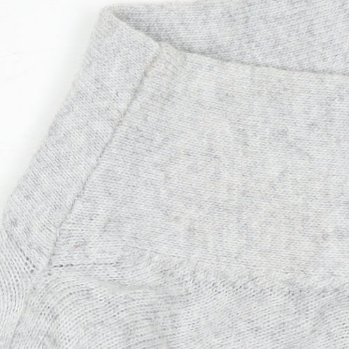Mint Velvet Women's Grey Mock Neck Long Sleeve Jumper Size S