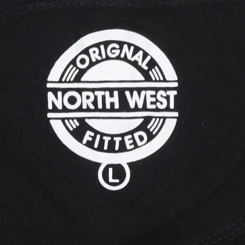 North West Women’s Blue Cotton Fitted Sleeveless Tank Top Size L